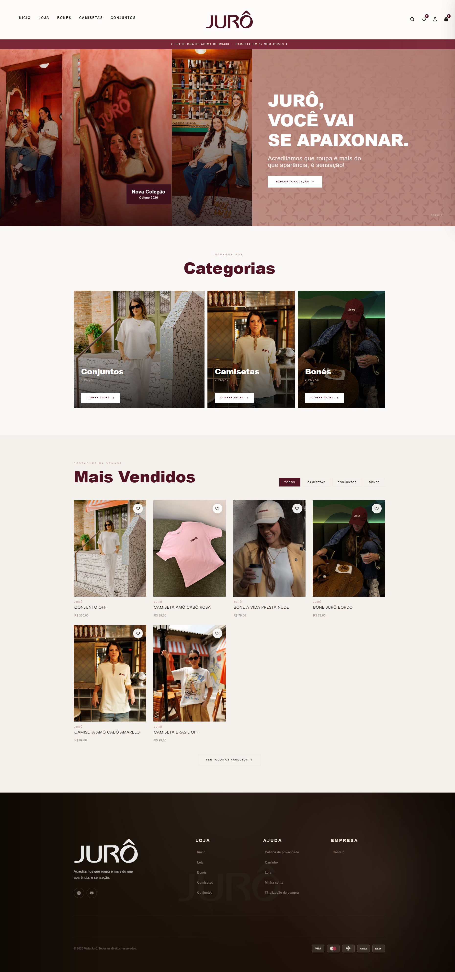 Vista Juro — E-commerce